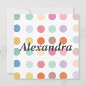 Multicolor Stippenpatroon Wenskaart (Voorkant)