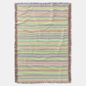 Multicolor strepen-ontwerp deken (Voorkant Verticaal)