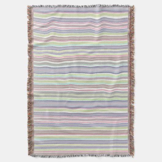 Multicolor strepen-ontwerp deken (Voorkant Verticaal)