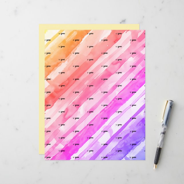 Multicolor strepen SCV 1da Bedankt (Voorkant / Achterkant in situ)