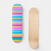 Multicolor Stripe 2 Persoonlijk Skateboard (Voorkant)