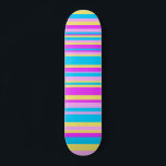 Multicolor Stripe 2 Persoonlijk Skateboard<br><div class="desc">Een koel vectorontwerp met meerdere kleuren.</div>