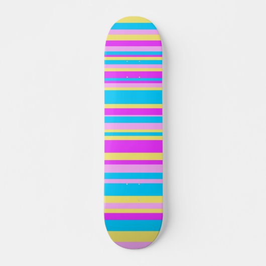 Multicolor Stripe 2 Persoonlijk Skateboard (Voorkant)