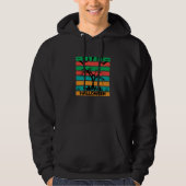 Multicolor Stripe begraafplaats met vleermuizen en Hoodie (Voorkant)