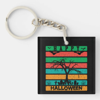 Multicolor Stripe begraafplaats met vleermuizen en Sleutelhanger