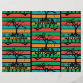 Multicolor Stripe begraafplaats van tapijtpapier Flyer (Voorkant)