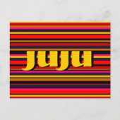 Multicolor Stripe Briefkaart (Voorkant)