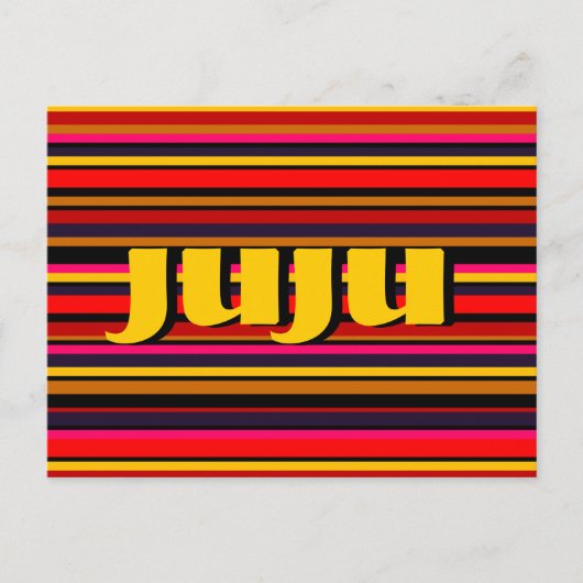  Multicolor Stripe Briefkaart (Voorkant)