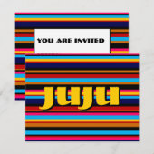  Multicolor Stripe Kaart (Voorkant / Achterkant)