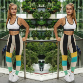 Multicolor Stripe Stripes Leggings