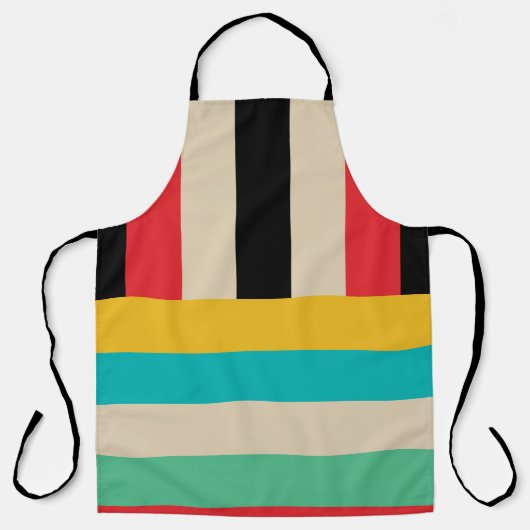 Multicolor Stripe Stripes Schort (Voorkant)