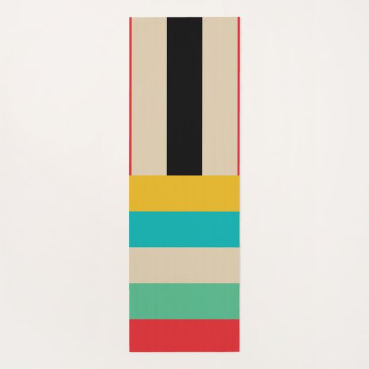 Multicolor Stripe Stripes Yogamat (Achterkant)