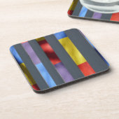 Multicolor Striped Artistic Cloth Onderzetter (Linkerzijde)