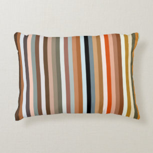Multicolor Striped Pattern Accent Kussen