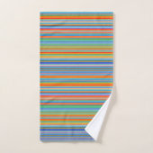 Multicolor Striped Pattern Bad Handdoek (Handdoek)