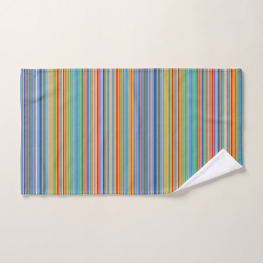 Multicolor Striped Pattern Bad Handdoek (Handdoek)
