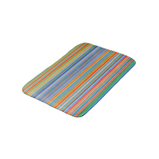 Multicolor Striped Pattern Badmat (Gekanteld)