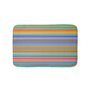 Multicolor Striped Pattern Badmat