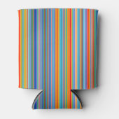 Multicolor Striped Pattern Blikjeskoeler (Voorkant)