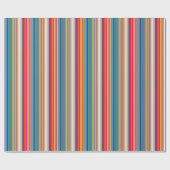 Multicolor Striped Pattern Cadeaupapier (Vlak)