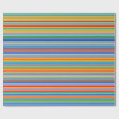 Multicolor Striped Pattern Cadeaupapier (Vlak)