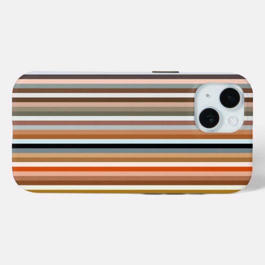 Multicolor Striped Pattern Case-Mate iPhone Case (Achterkant (horizontaal))