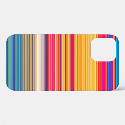 Multicolor Striped Pattern Case-Mate iPhone Case (Achterkant (horizontaal))