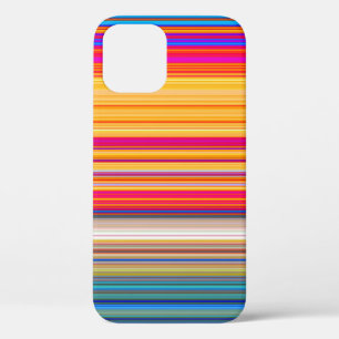 Multicolor Striped Pattern iPhone 12 Hoesje