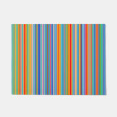 Multicolor Striped Pattern Deurmat (Voorkant)