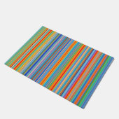 Multicolor Striped Pattern Deurmat (Schuin)