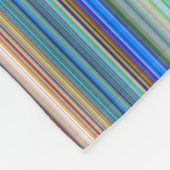 Multicolor Striped Pattern Fleece Deken (Hoek)