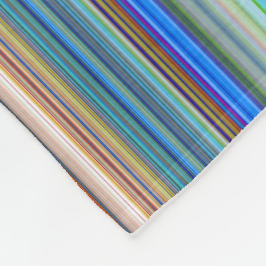 Multicolor Striped Pattern Fleece Deken (Hoek)