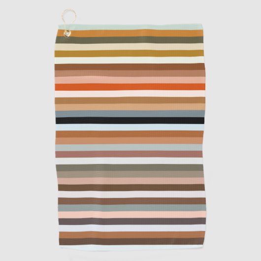 Multicolor Striped Pattern Golfhanddoek (Voorkant)