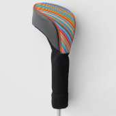 Multicolor Striped Pattern Golfheadcover (Schuin)