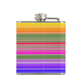 Multicolor Striped Pattern Heupfles (Achterkant)