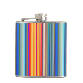 Multicolor Striped Pattern Heupfles