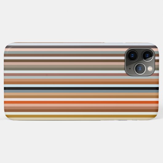 Multicolor Striped Pattern iPhone Case (Achterkant (horizontaal))