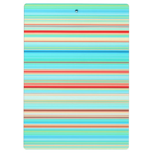 Multicolor Striped Pattern Klembord (Achterkant)