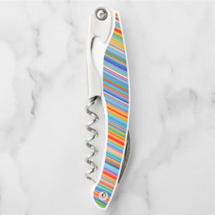 Multicolor Striped Pattern Koelbox Kurkentrekker