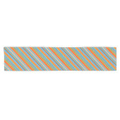 Multicolor Striped Pattern Korte Tafelloper (Horizontaal)
