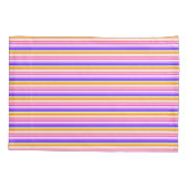 Multicolor Striped Pattern Kussensloop (Achterkant-Links)