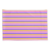 Multicolor Striped Pattern Kussensloop (Achterkant-Rechts)