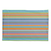 Multicolor Striped Pattern Kussensloop (Achterkant)