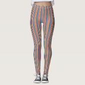 Multicolor Striped Pattern Leggings (Voorkant)