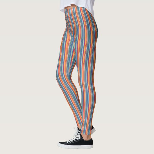 Multicolor Striped Pattern Leggings (Links)