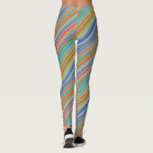 Multicolor Striped Pattern Leggings (Achterkant)