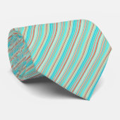 Multicolor Striped Pattern Stropdas (Opgerold)