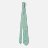 Multicolor Striped Pattern Stropdas (Achterkant)