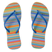 Multicolor Striped Pattern Teenslippers (Voetbed)