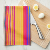 Multicolor Striped Pattern Theedoek (Quarter Fold)